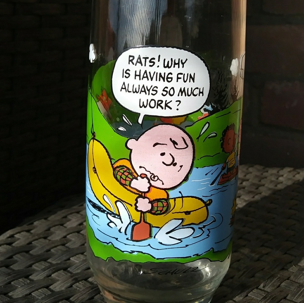 Vintage 1968 McDonalds CampSnoopy Collection glass